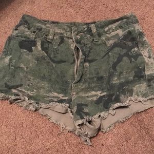 Urban camo shorts